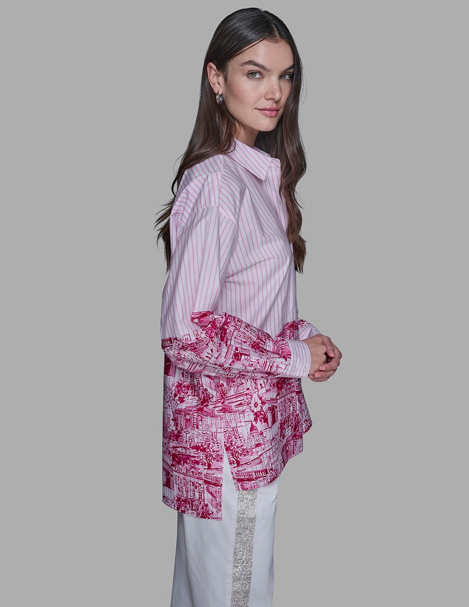 Blusa camisera manga larga para mujer 3