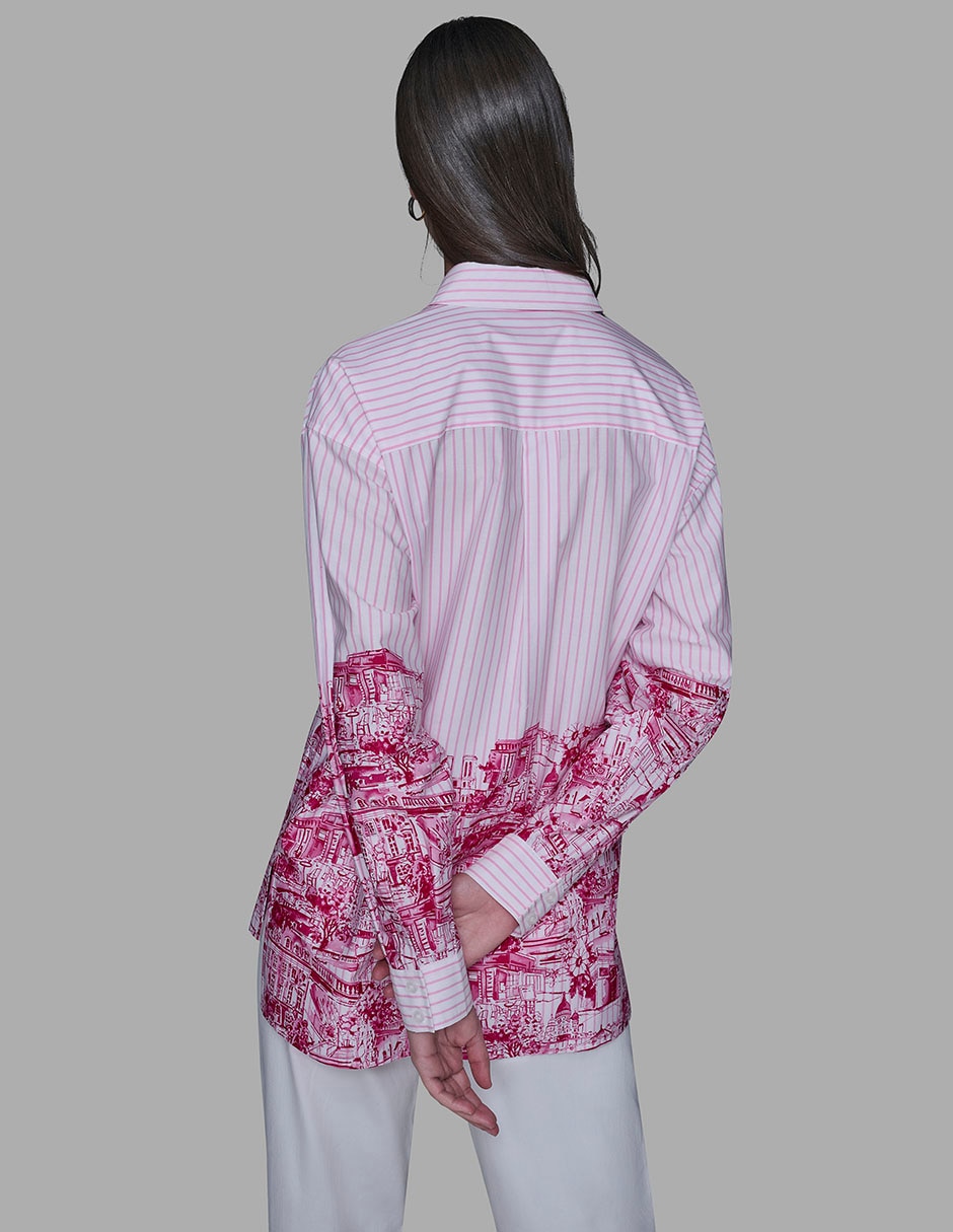 Blusa camisera manga larga para mujer 4