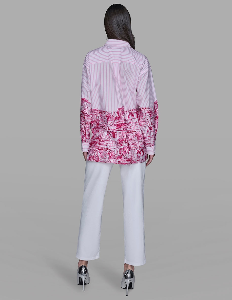 Blusa camisera manga larga para mujer 5