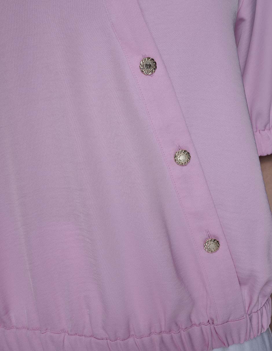 Blusa camisera manga corta para mujer 6
