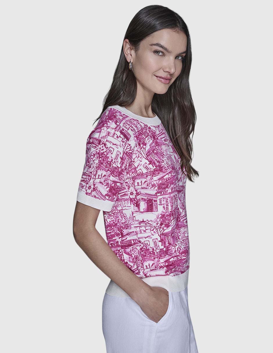 Blusa manga corta para mujer 3