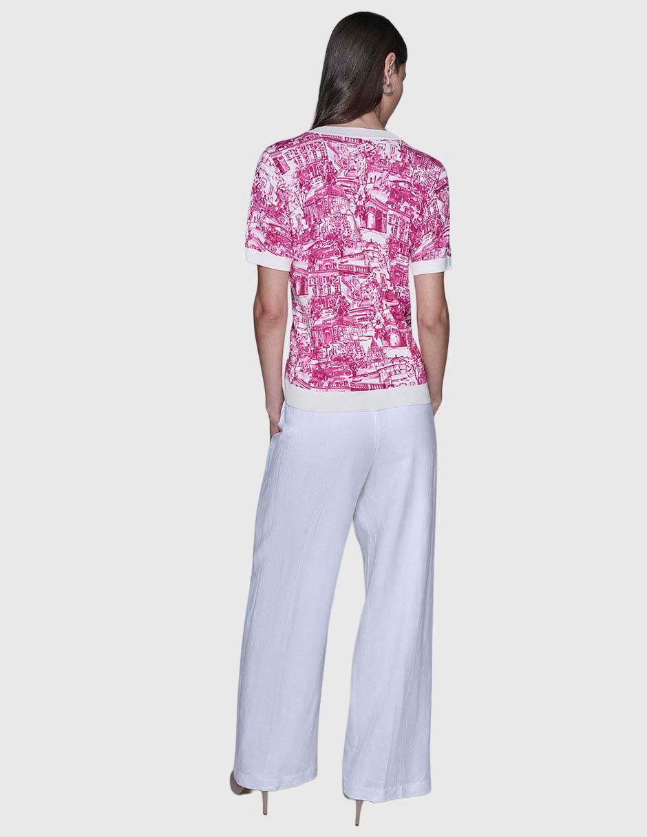 Blusa manga corta para mujer 4