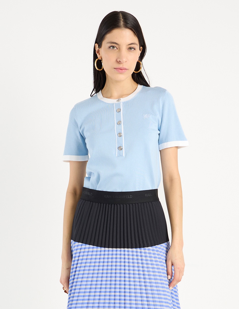 Blusa manga corta para mujer 2