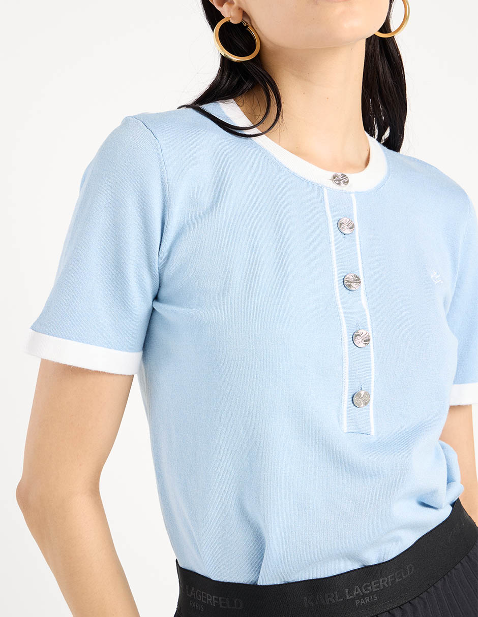 Blusa manga corta para mujer 4