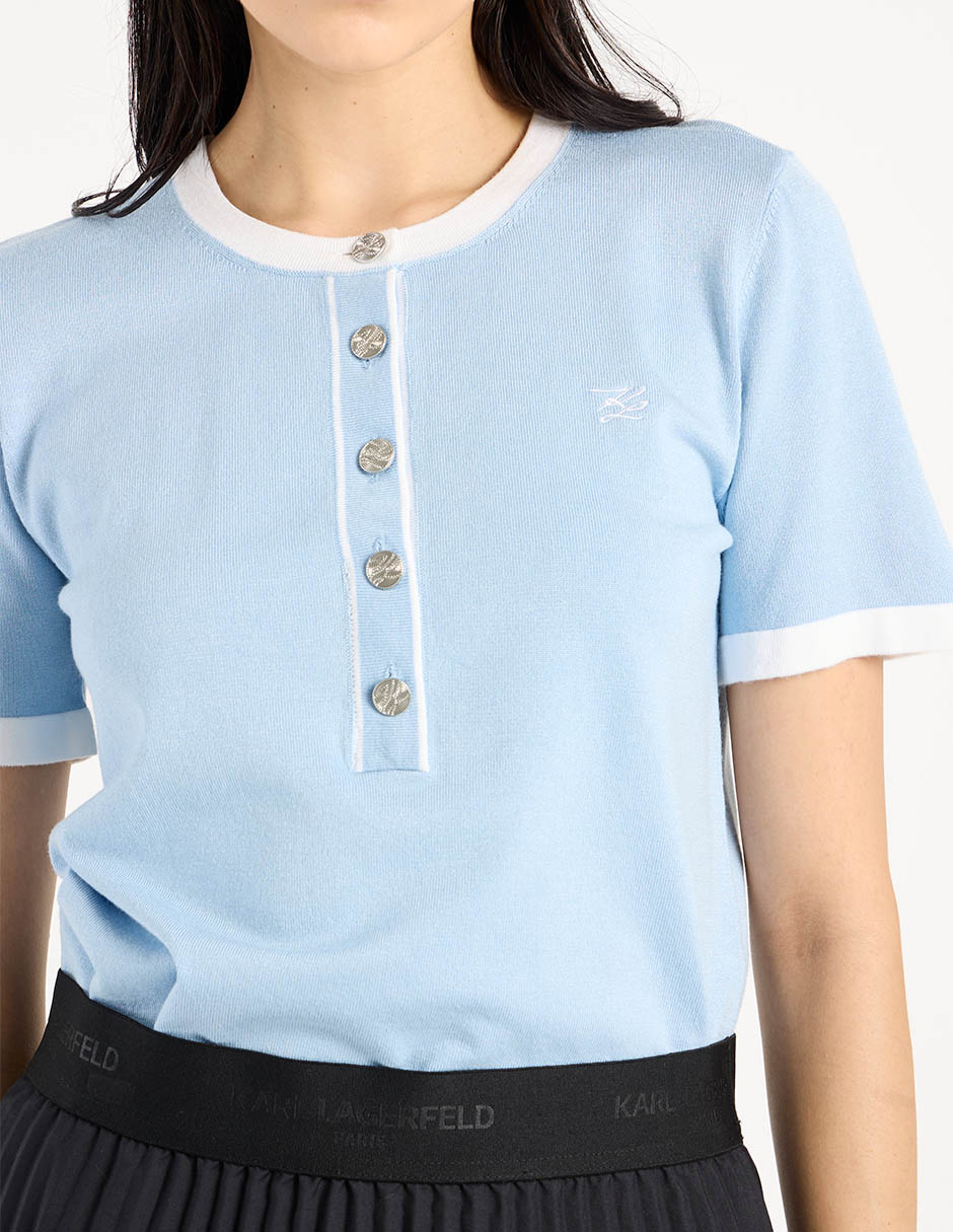 Blusa manga corta para mujer 5