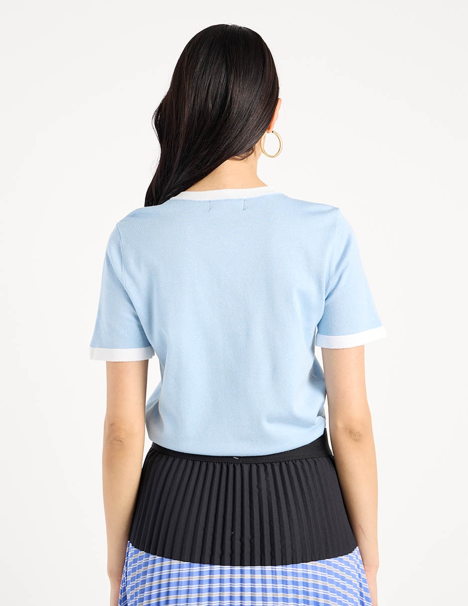 Blusa manga corta para mujer 6