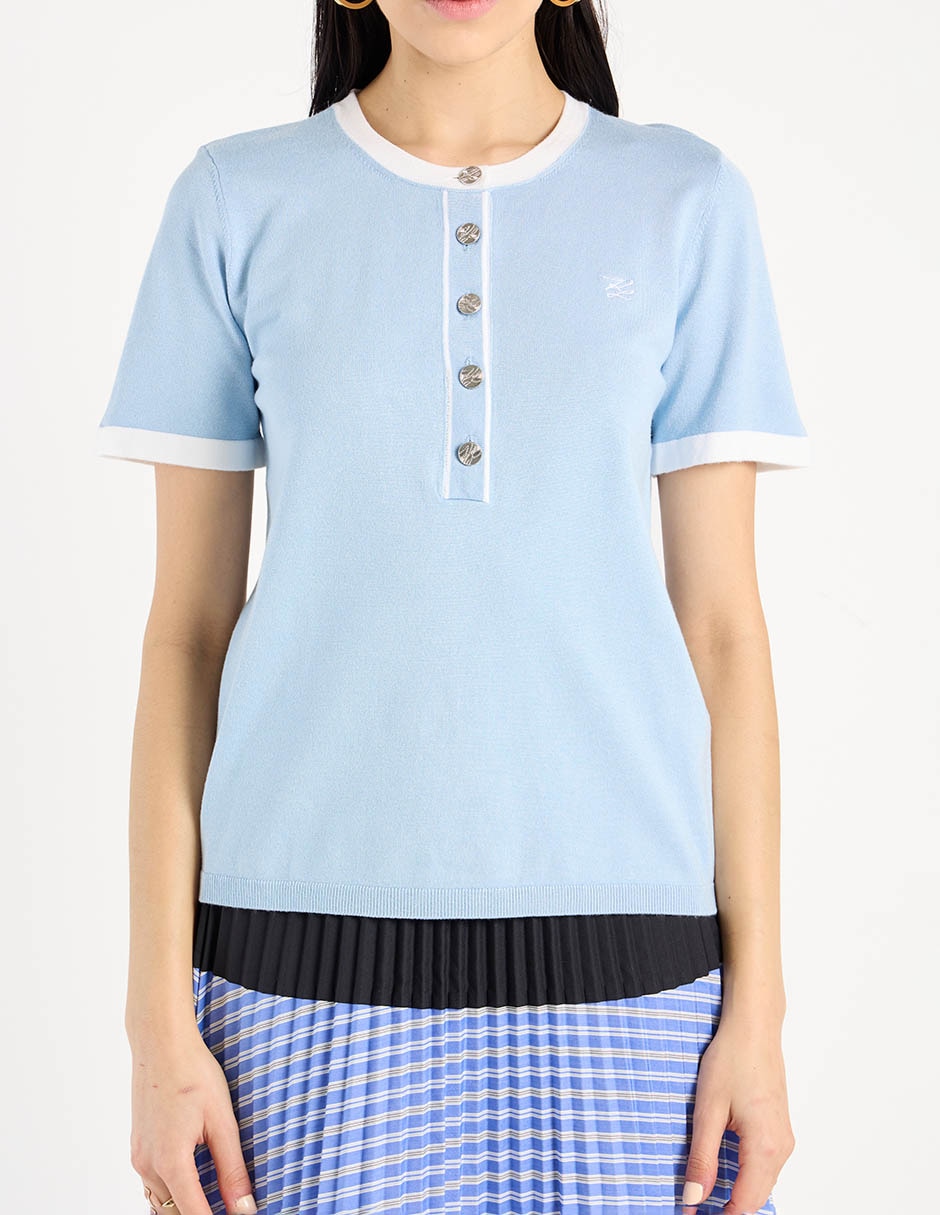 Blusa manga corta para mujer 7