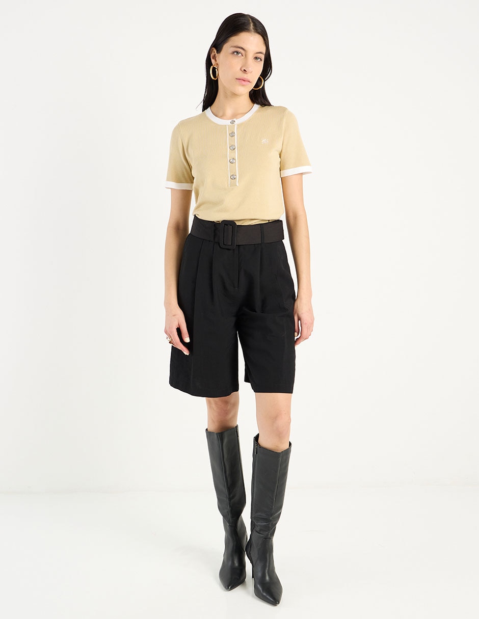 Blusa manga corta para mujer 3