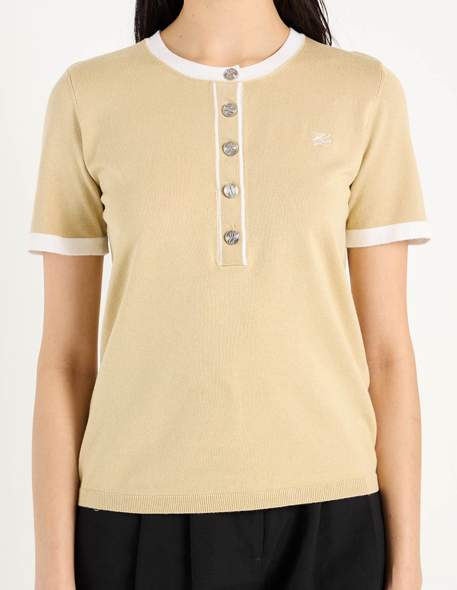 Blusa manga corta para mujer 7