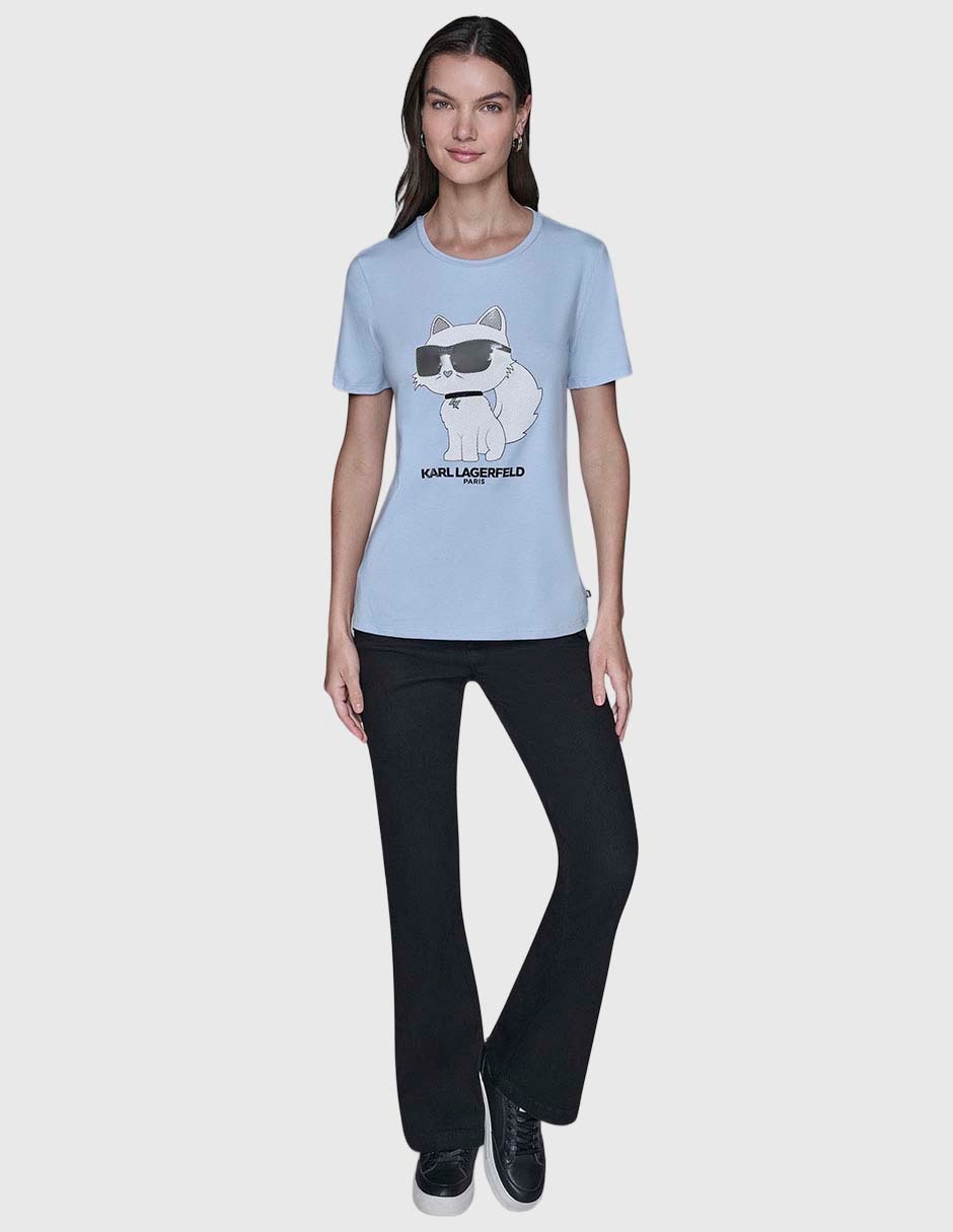Playera manga corta cuello redondo para mujer 2