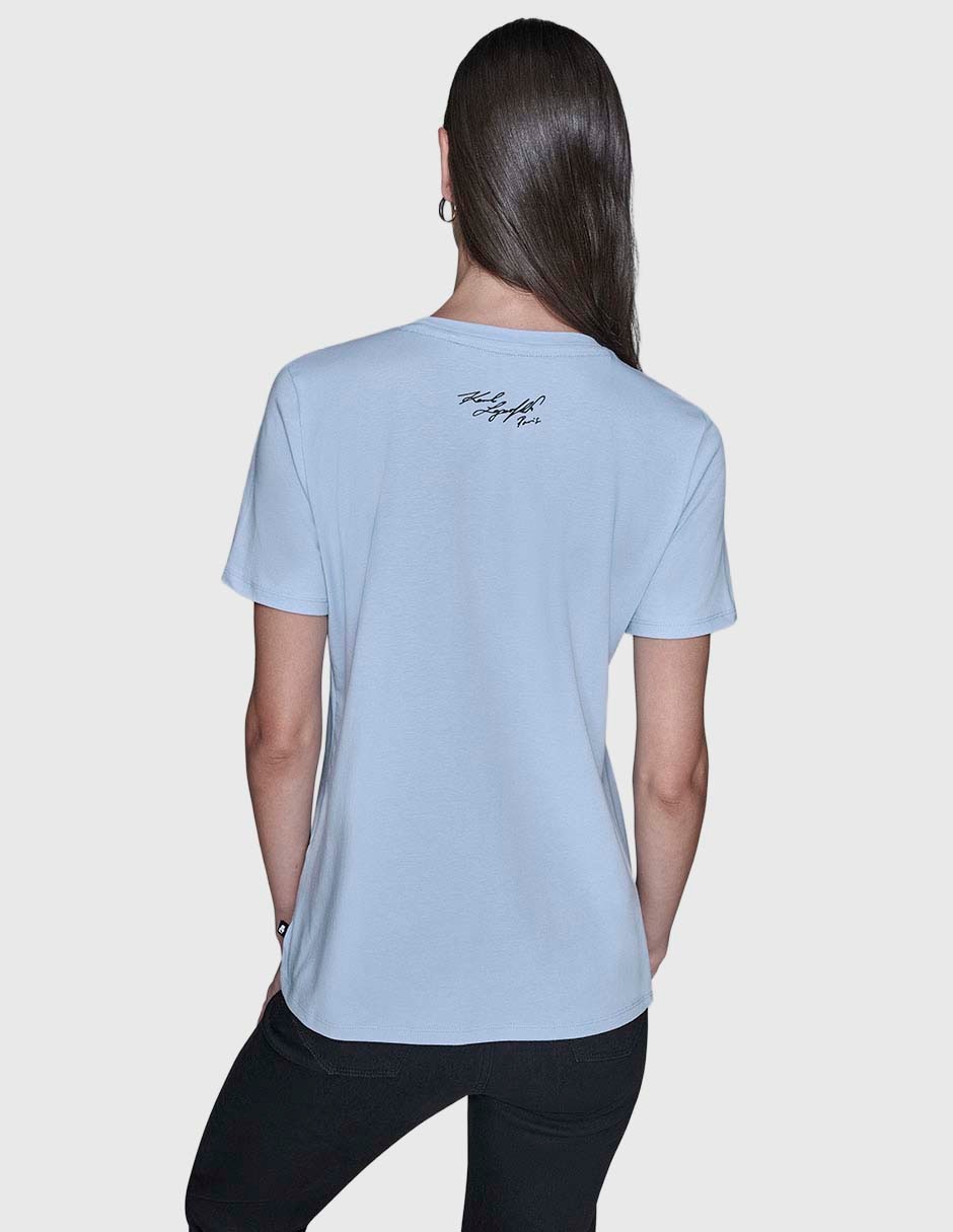 Playera manga corta cuello redondo para mujer 5