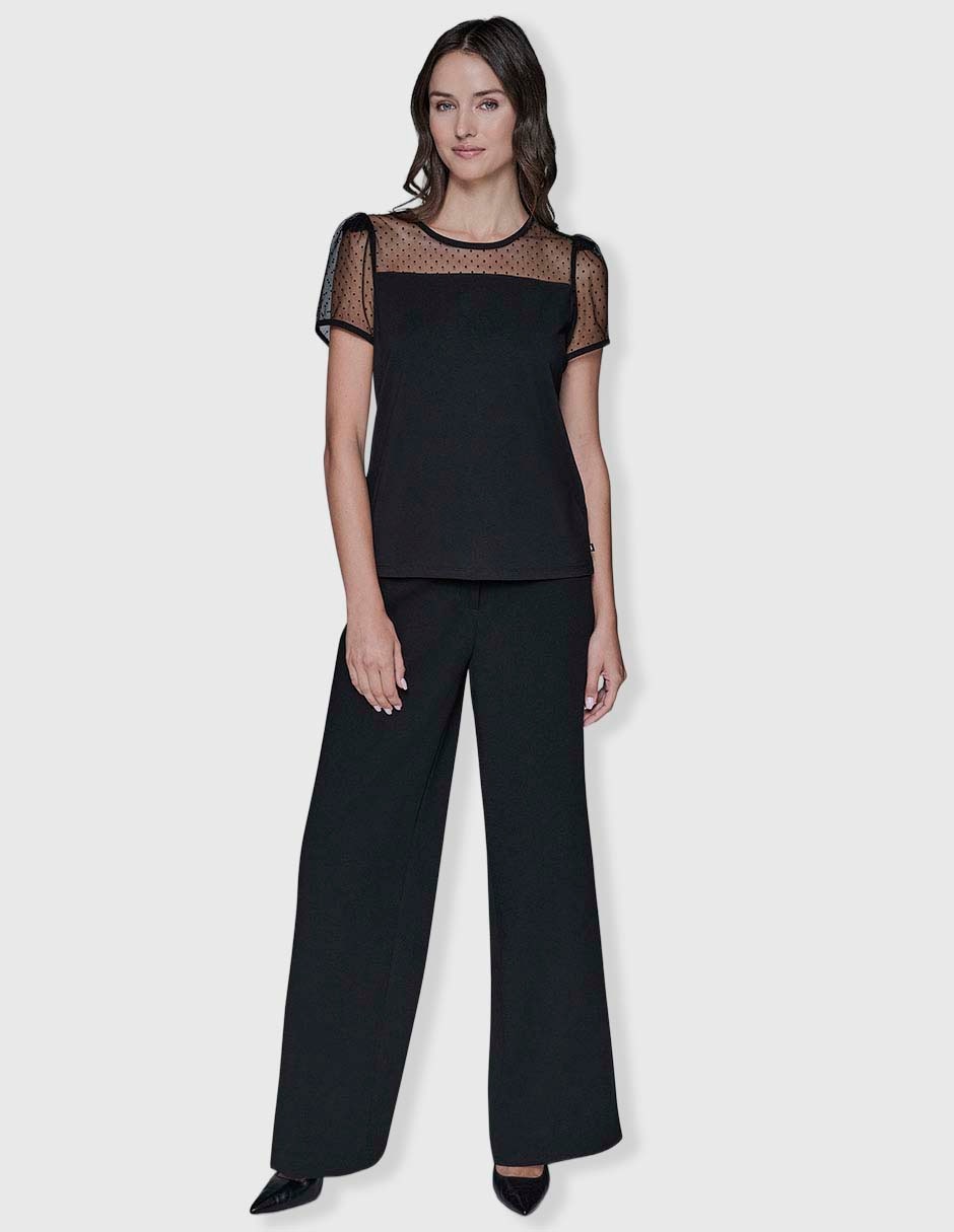 Blusa manga corta para mujer