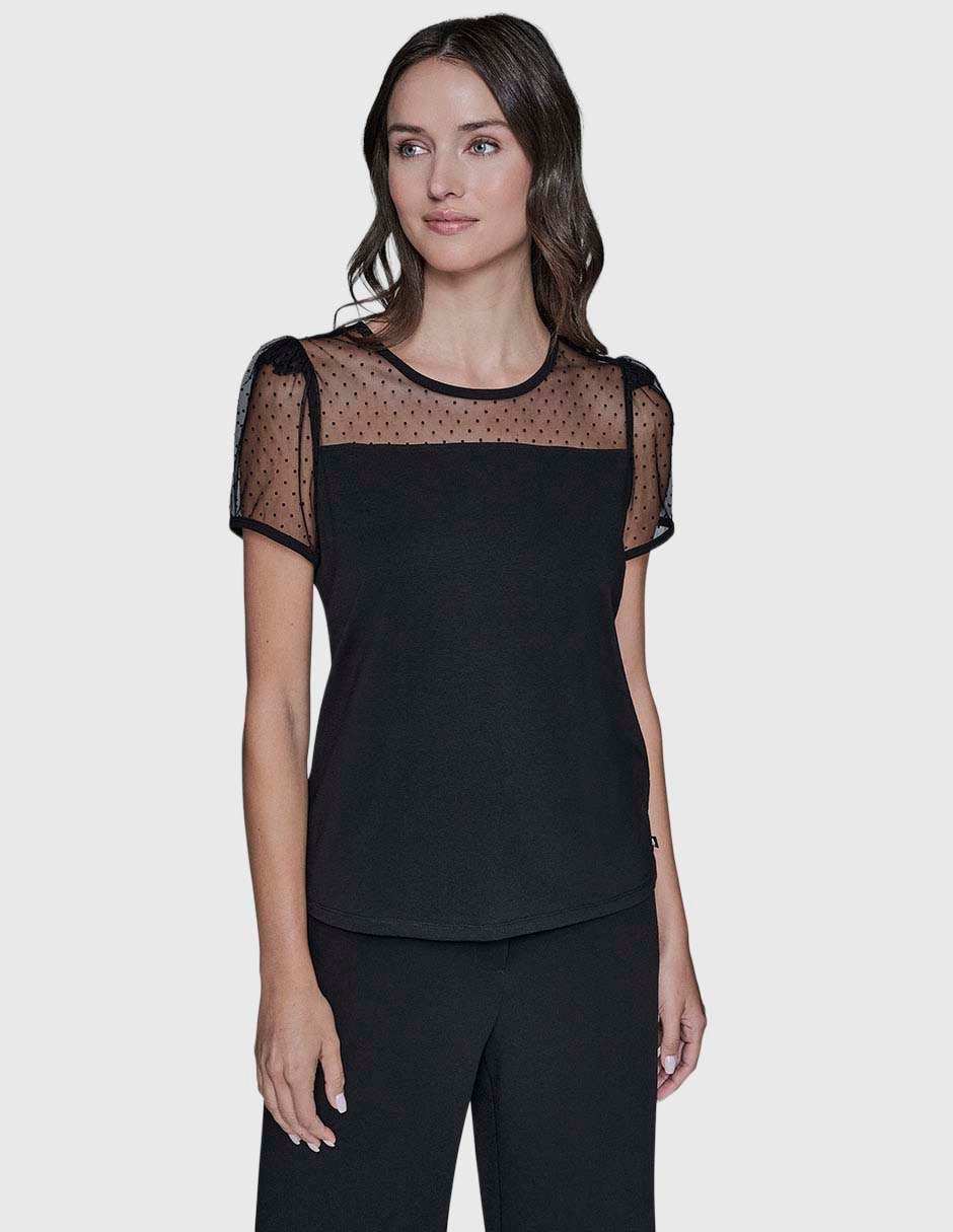 Blusa manga corta para mujer 2