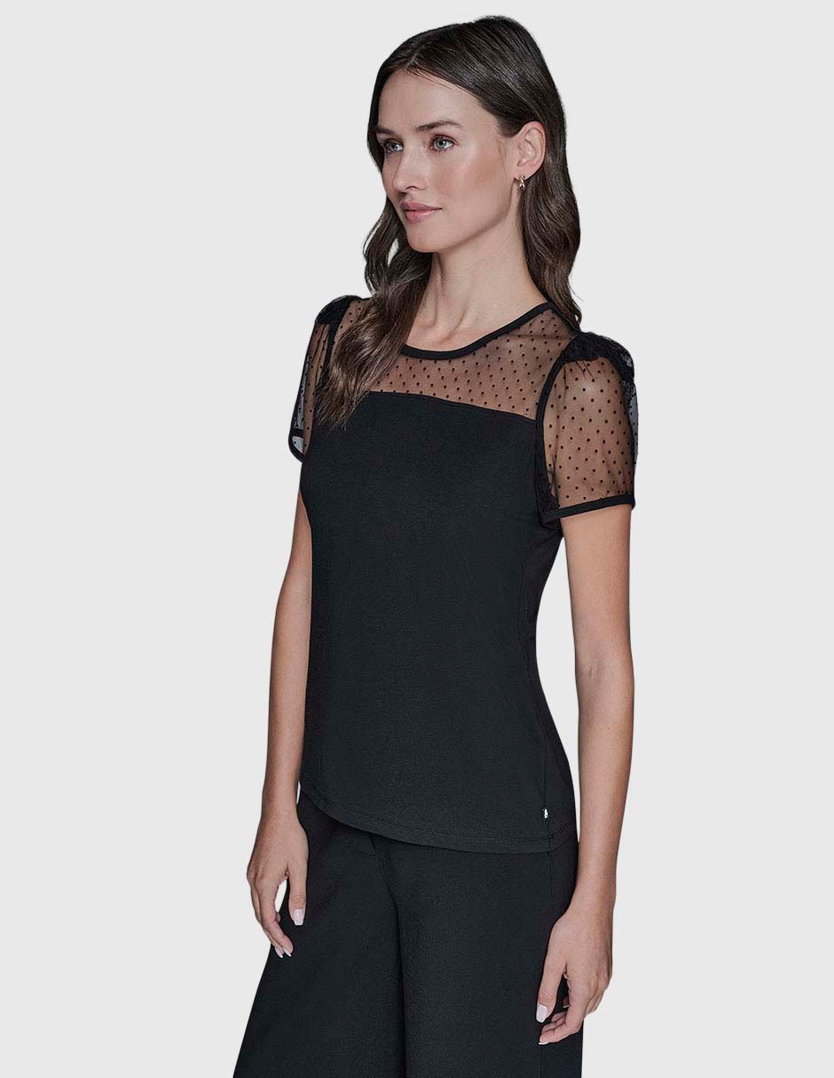 Blusa manga corta para mujer 3