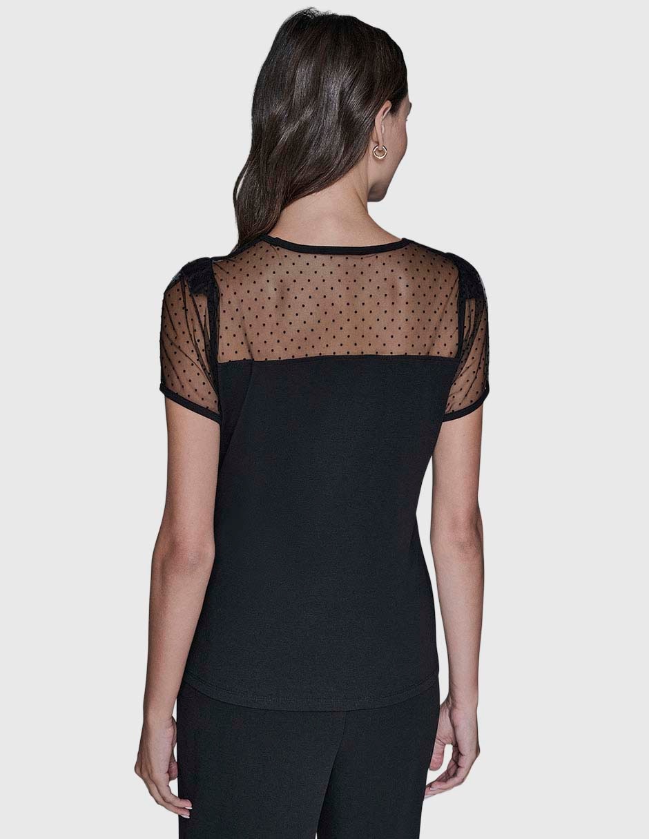 Blusa manga corta para mujer 4