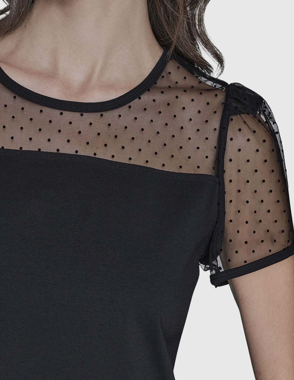 Blusa manga corta para mujer 6