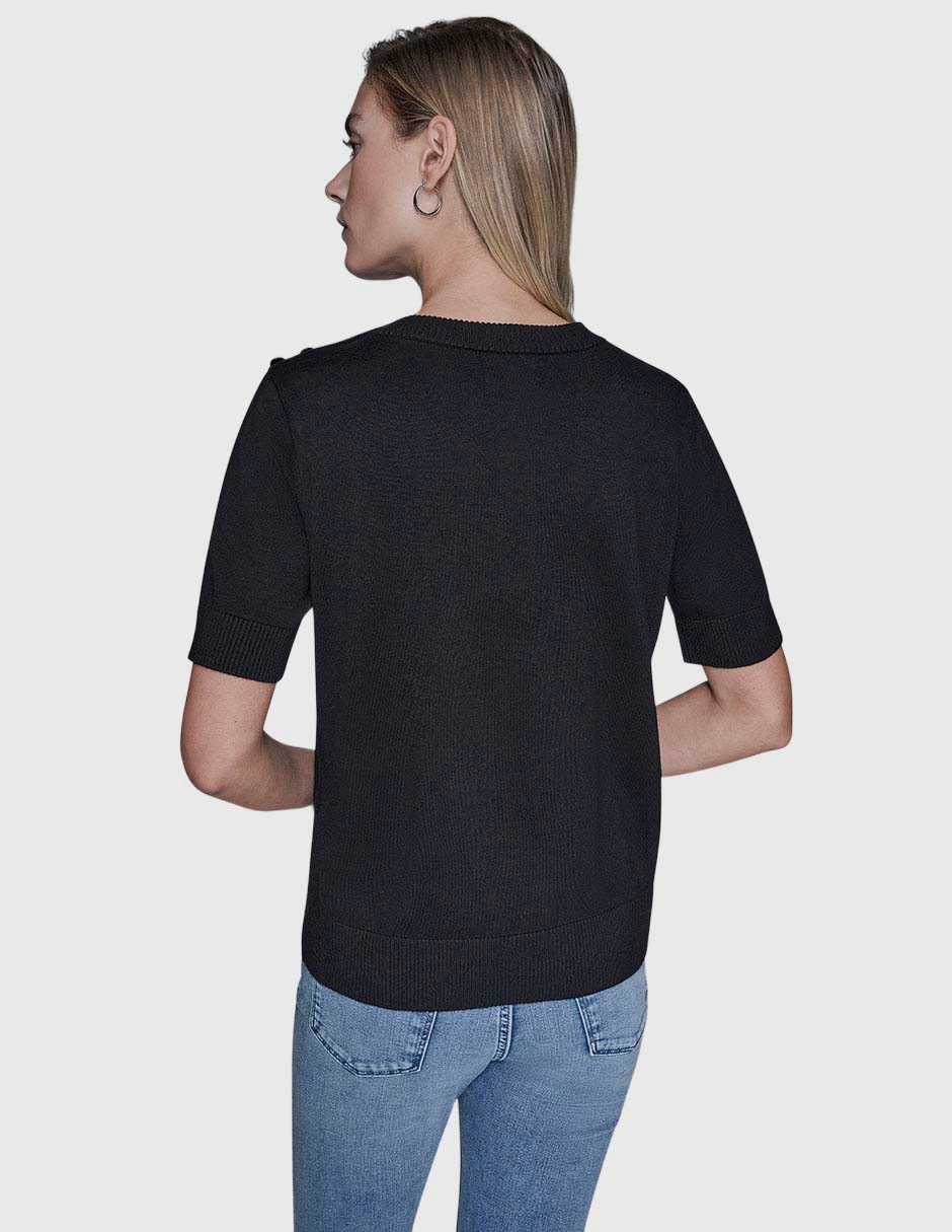 Blusa manga corta para mujer 4
