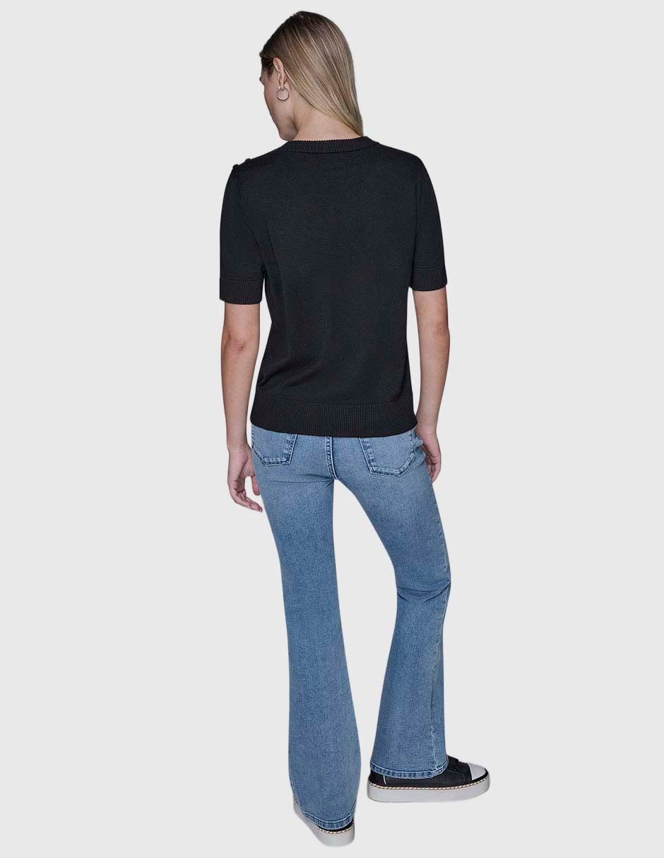 Blusa manga corta para mujer 5