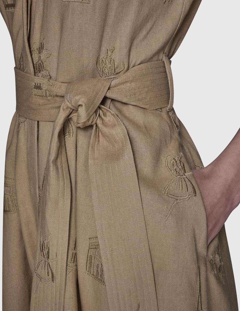 Vestido midi formal para mujer 4