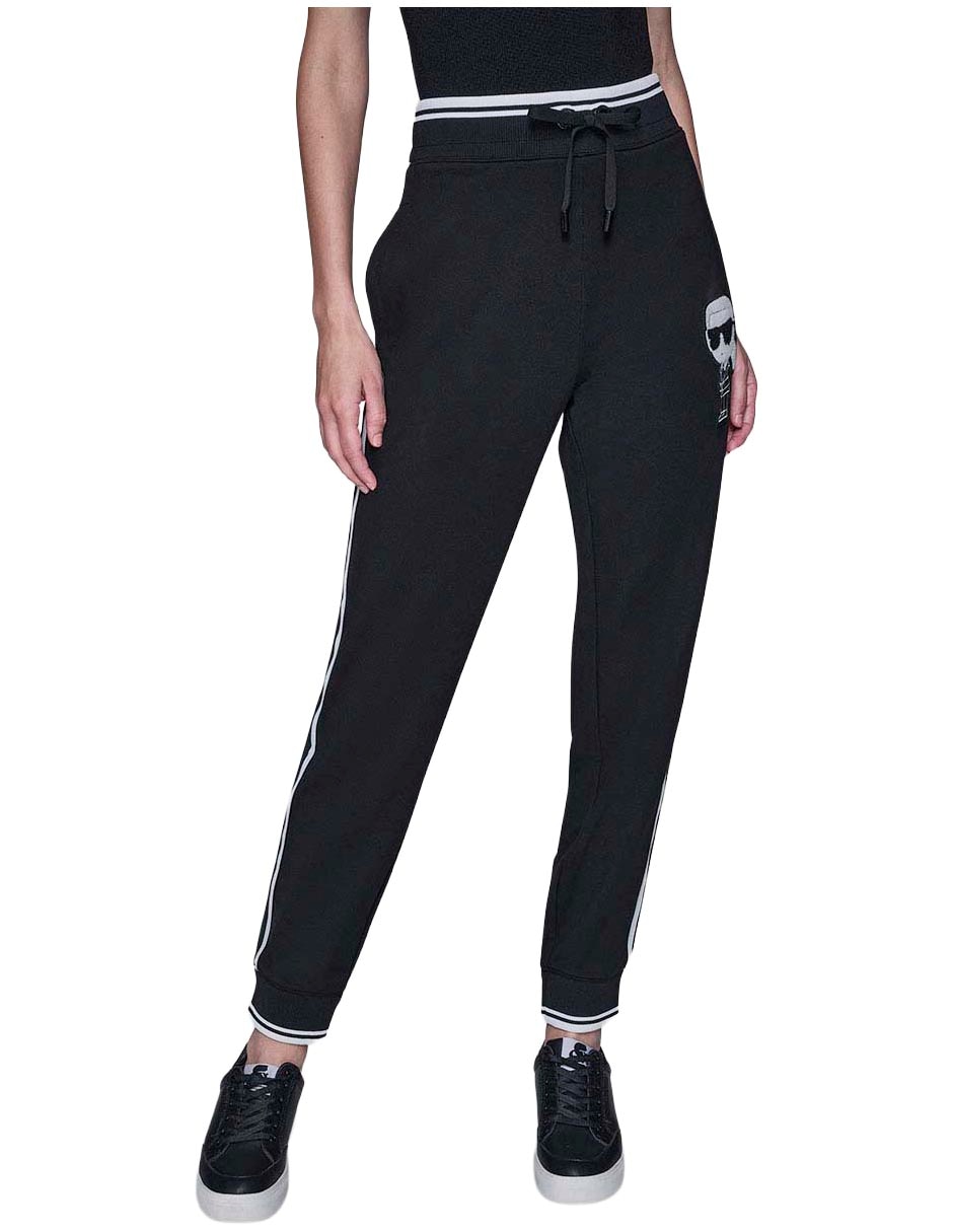 Pants slim con agujeta para mujer