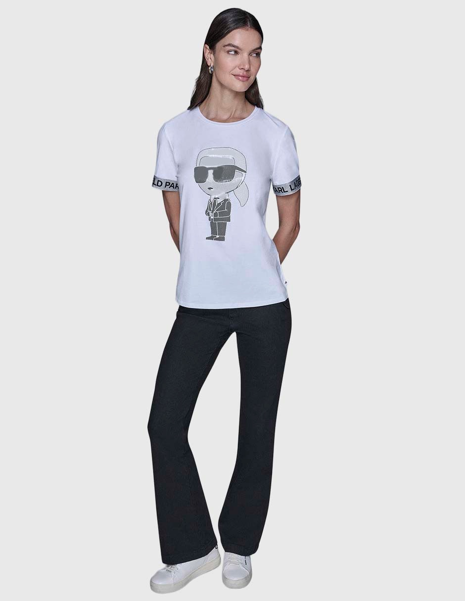 Playera manga corta cuello redondo para mujer 2