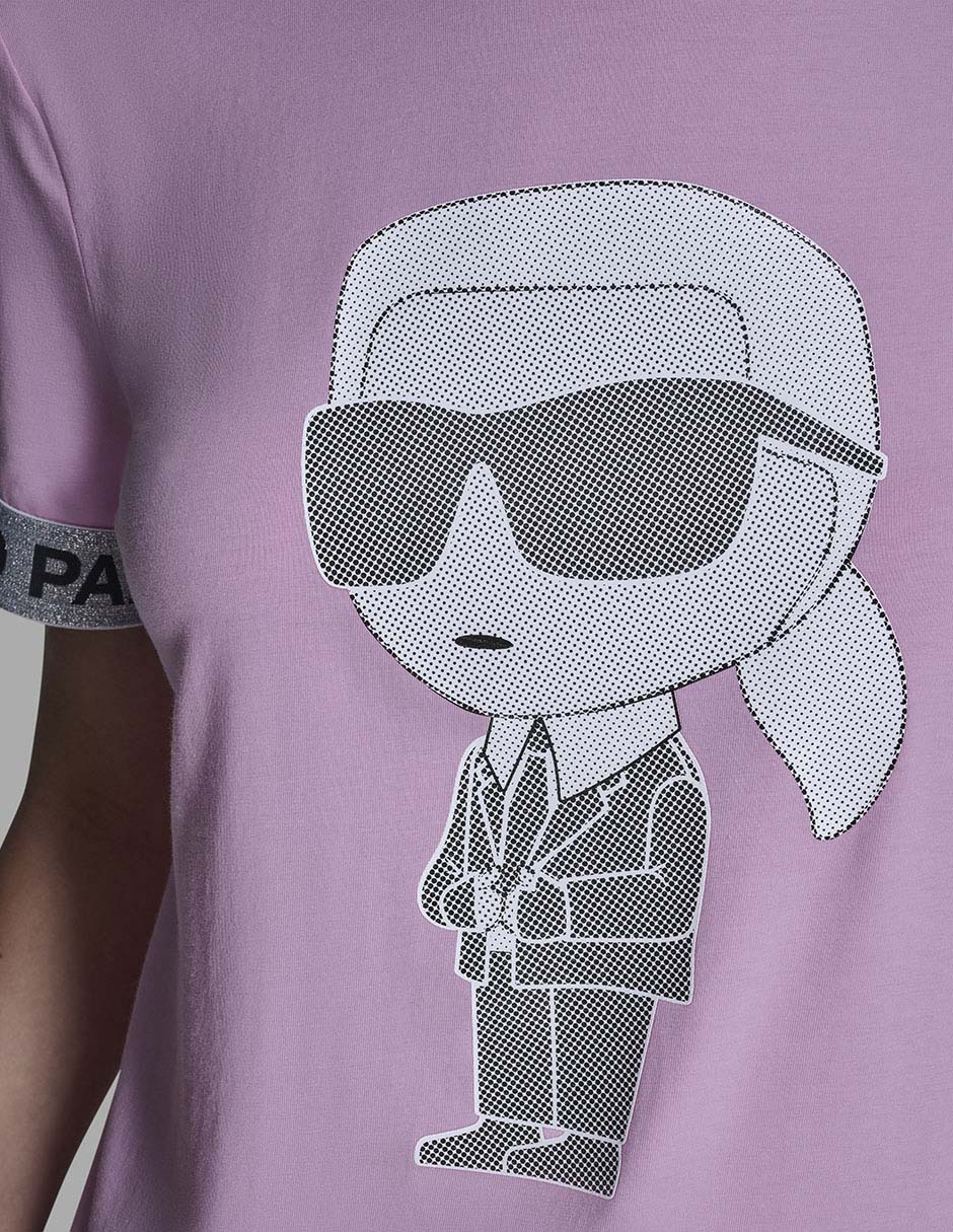 Playera manga corta cuello redondo para mujer 6