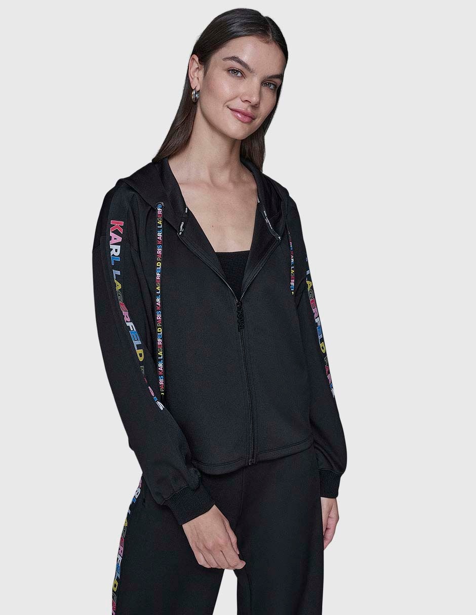 Sudadera con capucha y bolsa para mujer