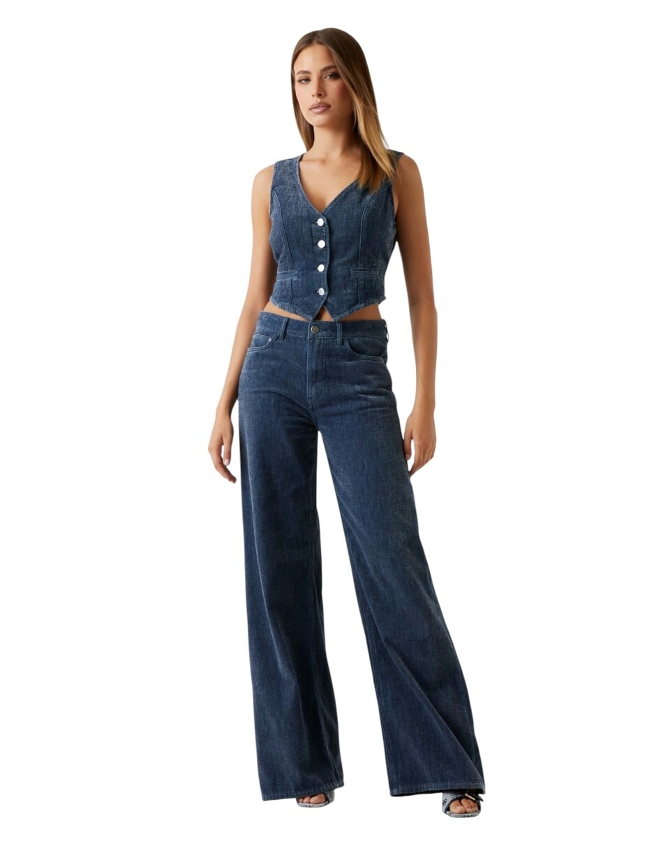Jeans relaxed amplio para mujer 5