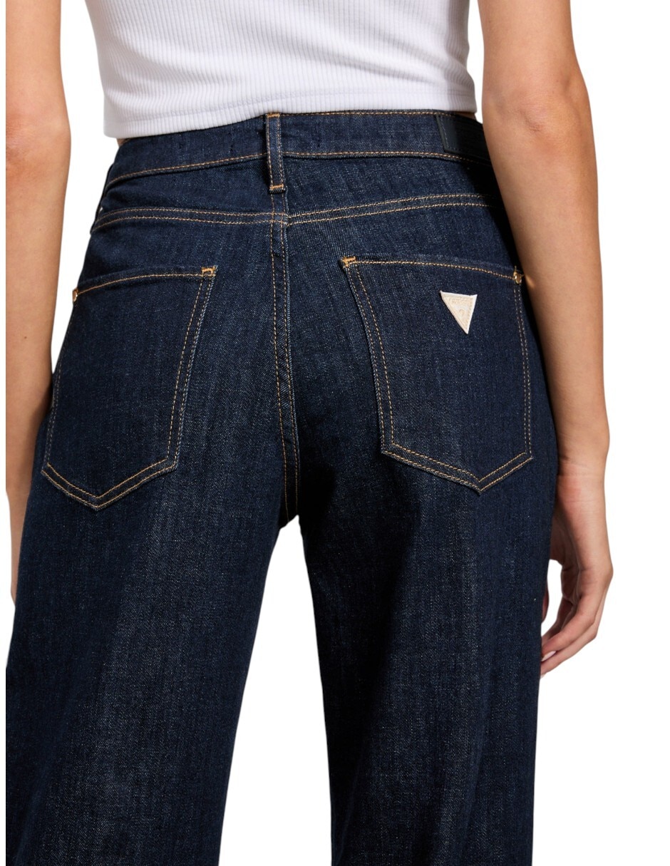 Jeans wide leg corte cintura para mujer 3