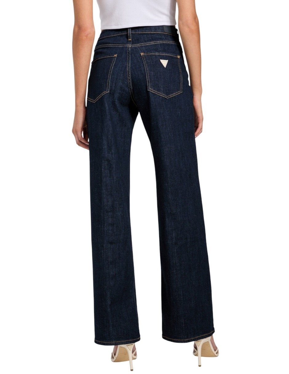 Jeans wide leg corte cintura para mujer 5
