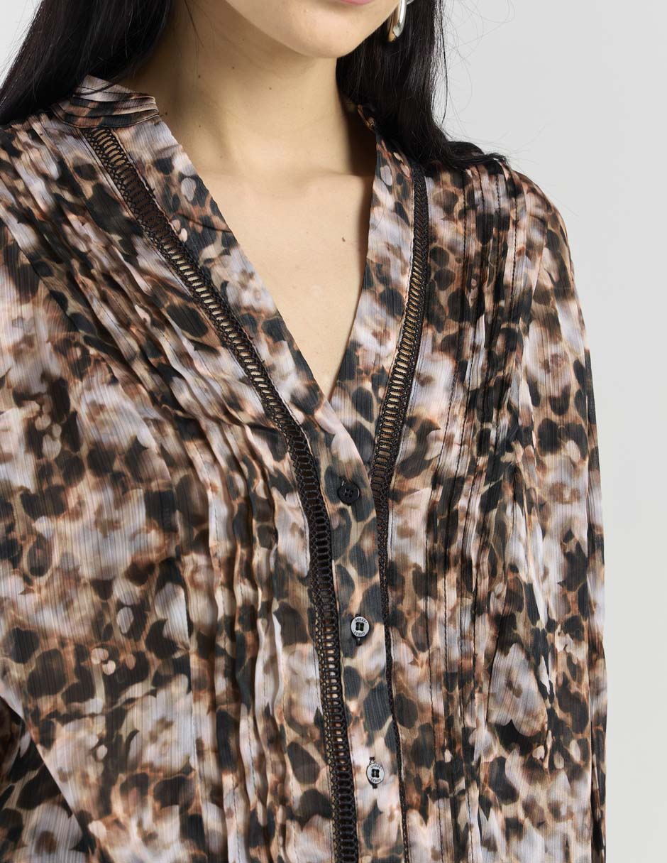 Blusa manga larga para mujer 4