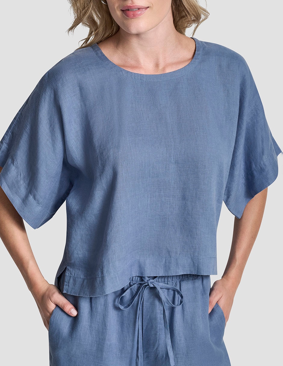 Blusa Dkny manga al codo para mujer