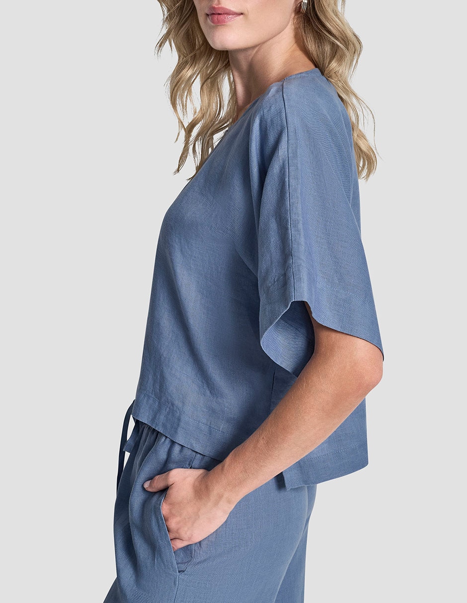 Blusa Dkny manga al codo para mujer 3
