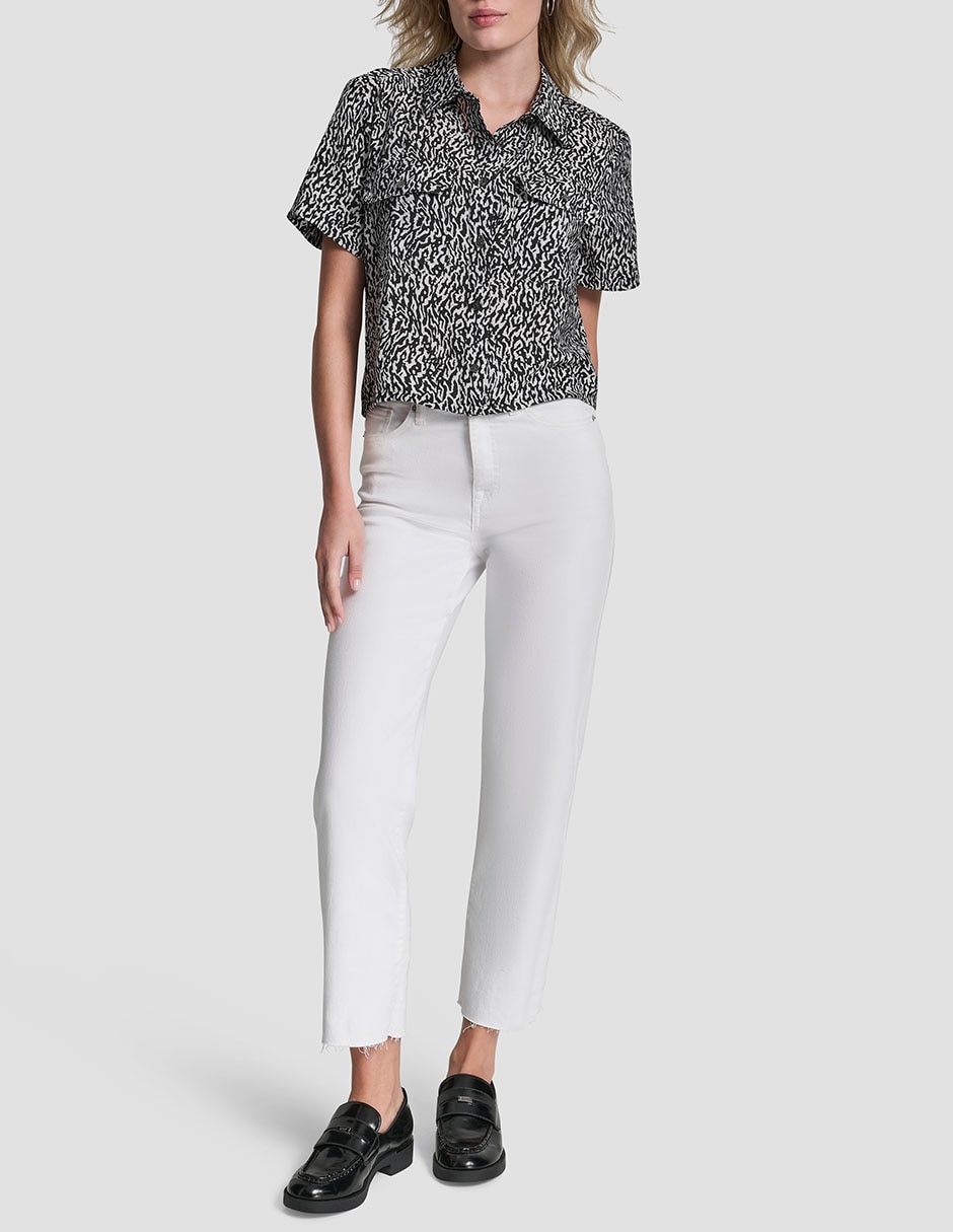 Blusa manga corta para mujer 5