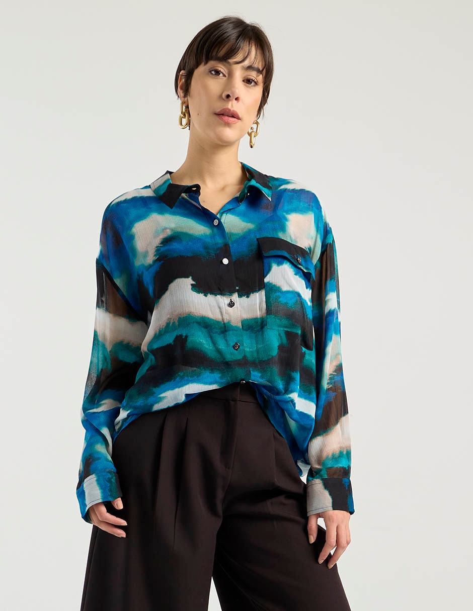 Blusa manga larga para mujer 2