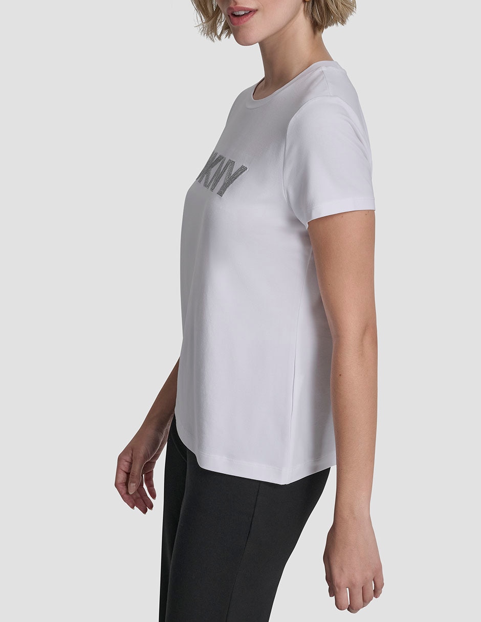 Playera manga corta cuello redondo para mujer 3