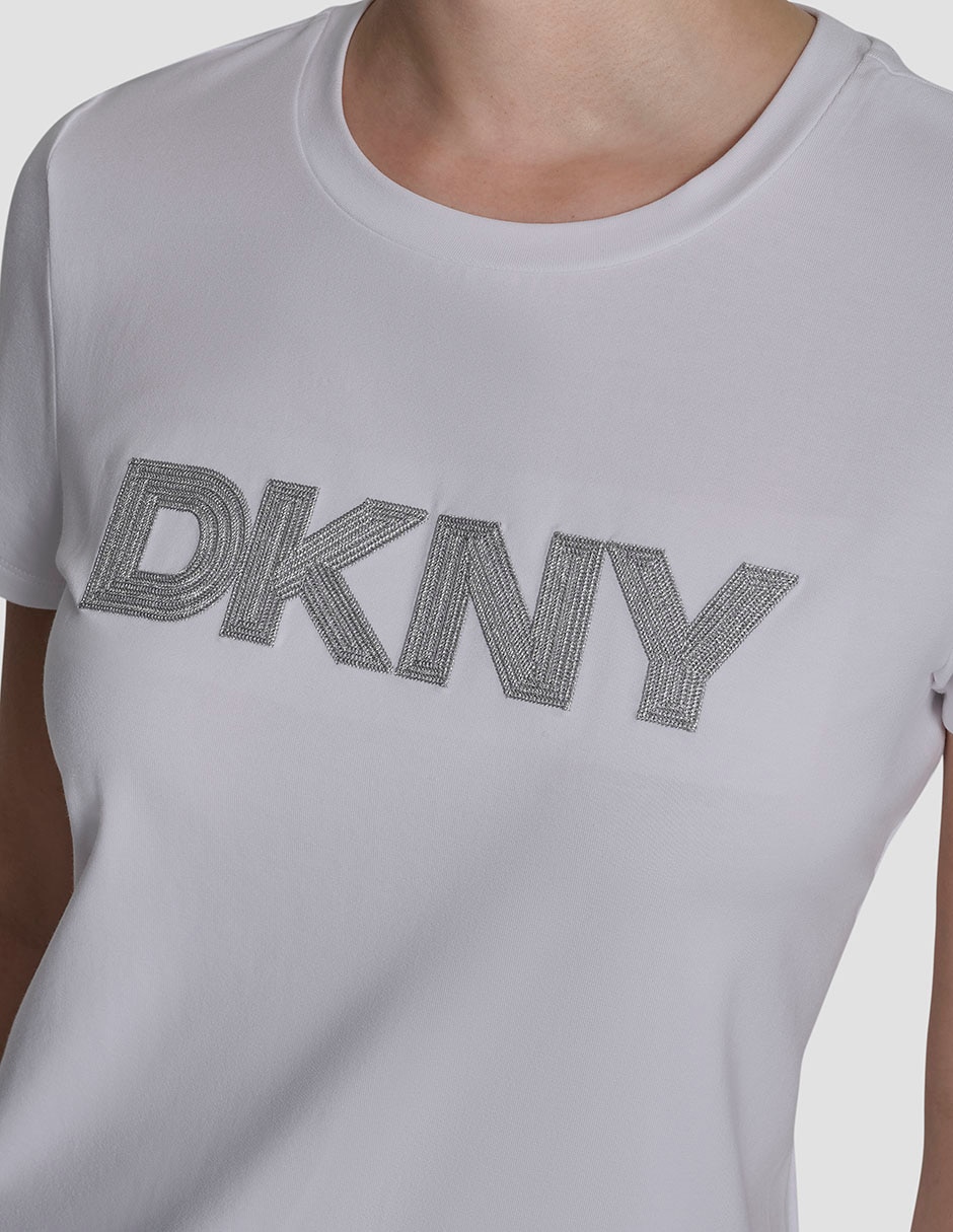 Playera manga corta cuello redondo para mujer 4