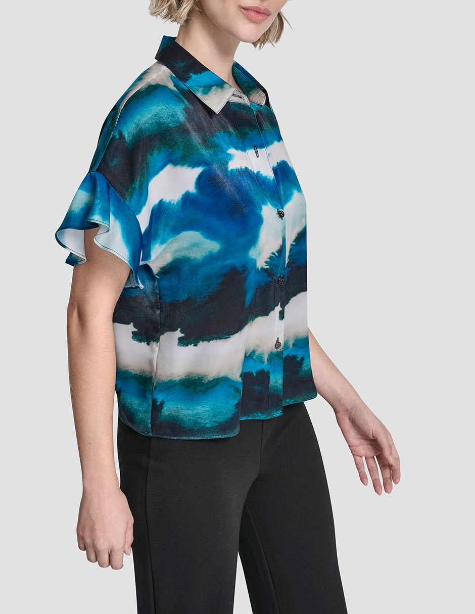 Blusa manga corta para mujer 4