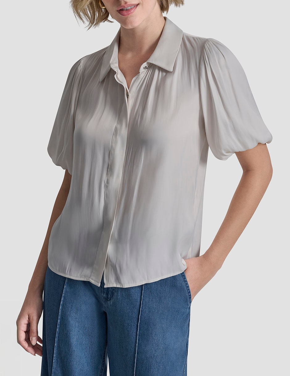 Blusa manga corta para mujer