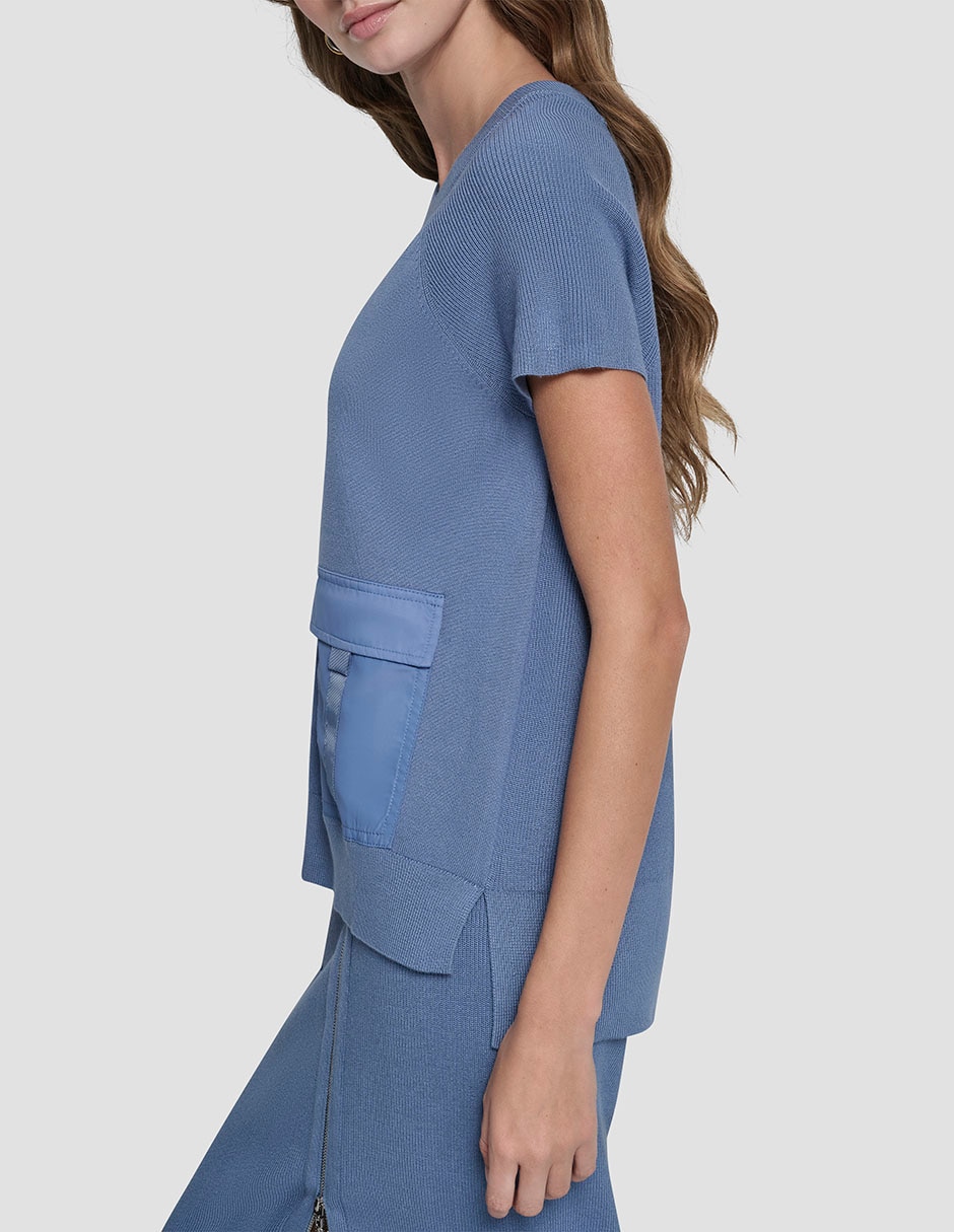 Blusa manga corta para mujer 4