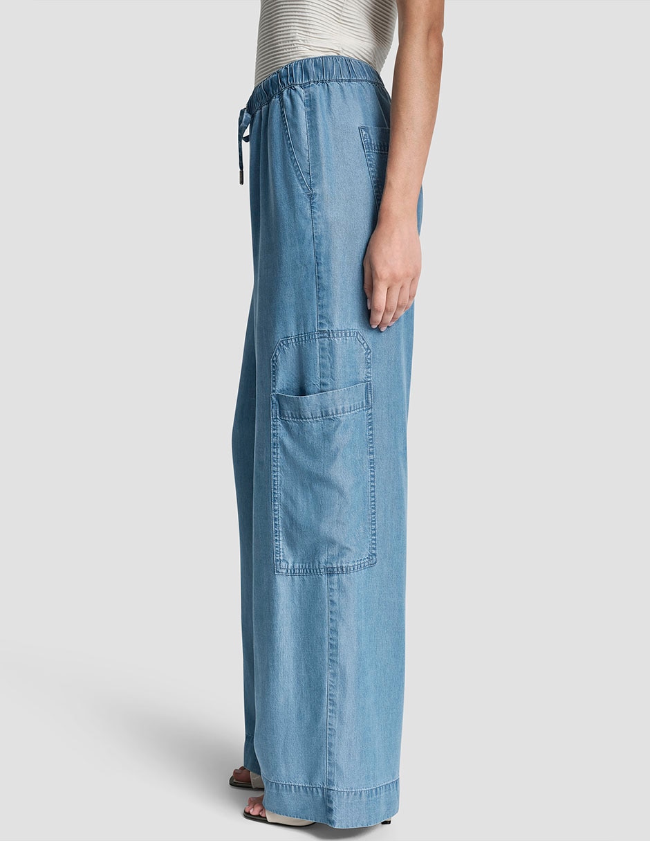 Pantalón cargo amplio para mujer 4