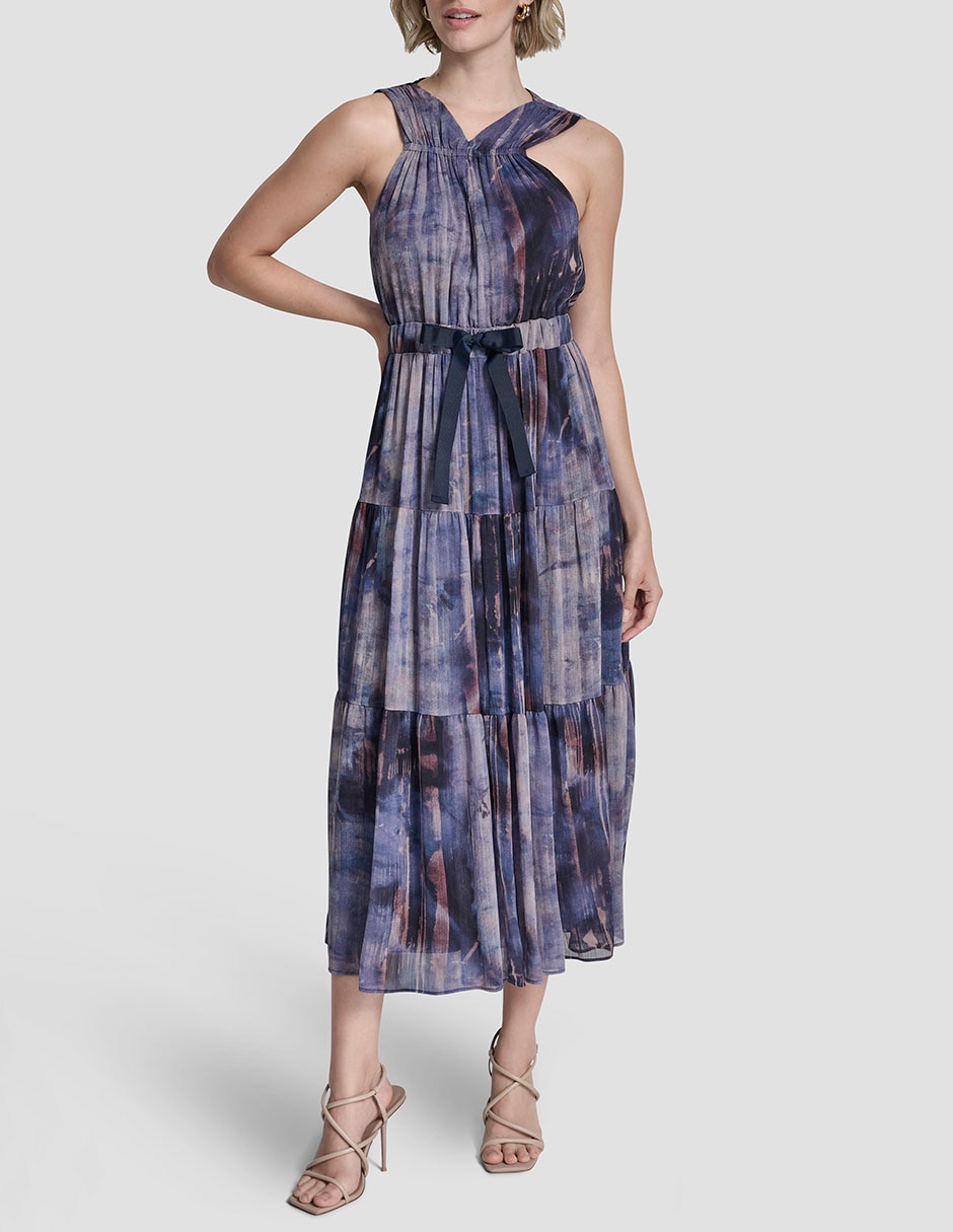 Vestido crop de fiesta escote V Vestido crop de fiesta escote V