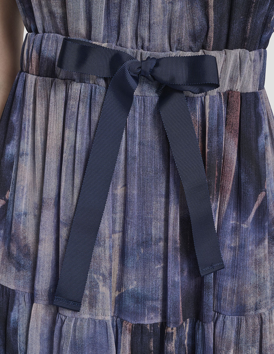 Vestido crop de fiesta escote V 3
