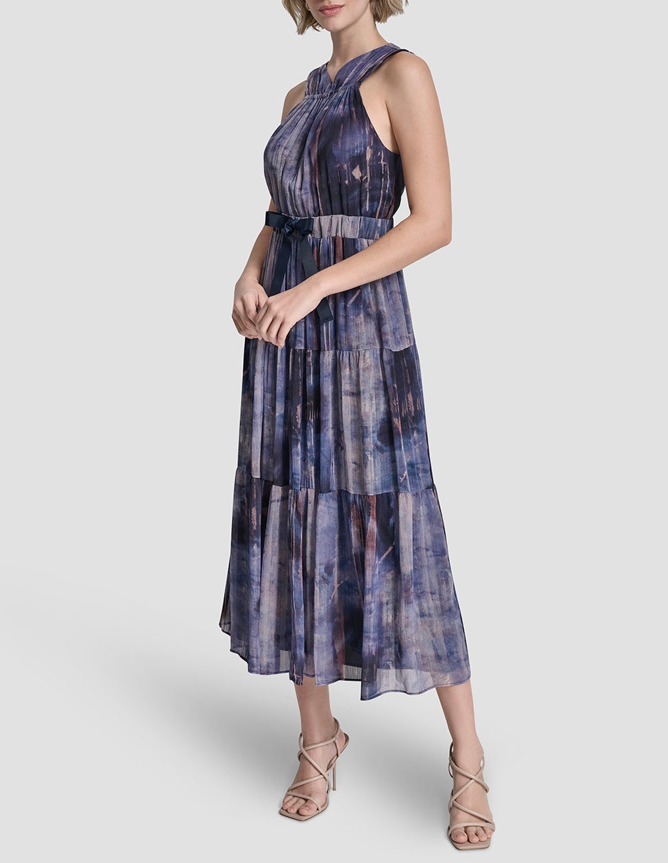 Vestido crop de fiesta escote V 5
