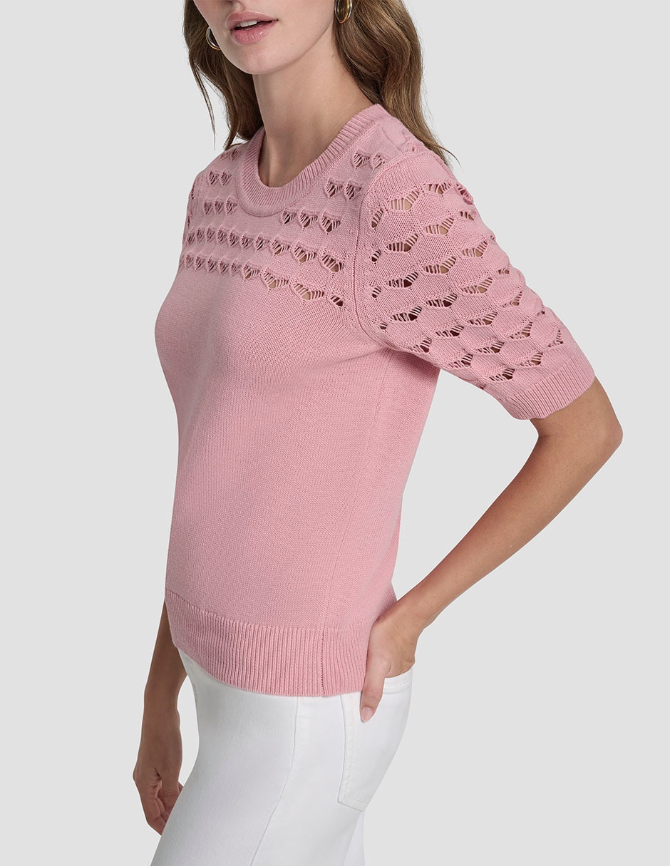 Suéter cuello redondo para mujer 4
