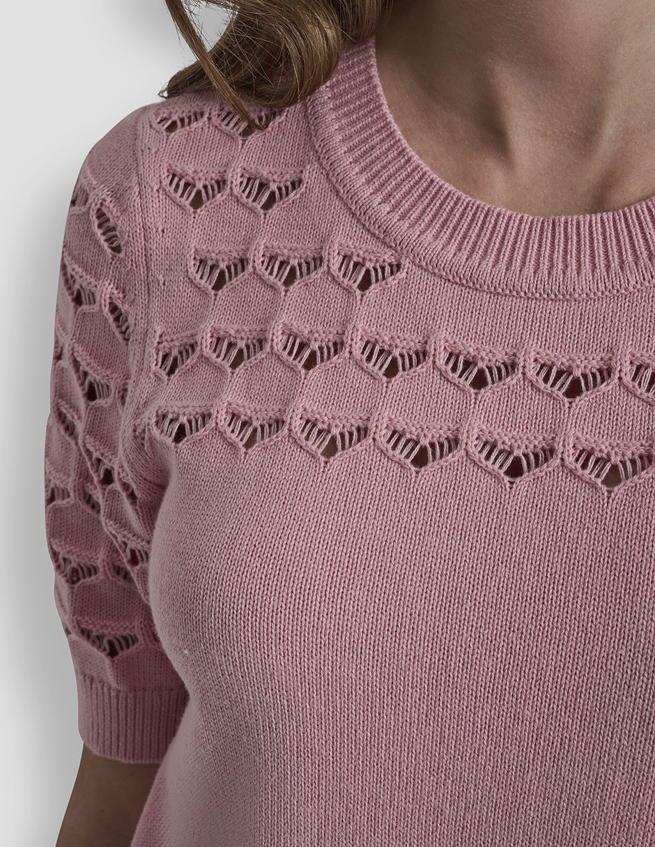 Suéter cuello redondo para mujer 5