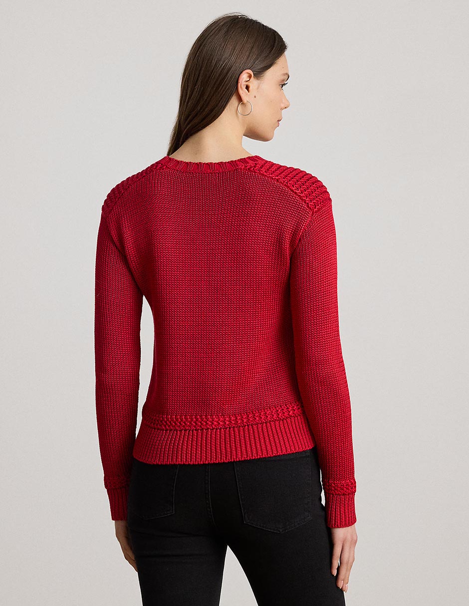 Suéter Lauren Ralph Lauren cuello redondo para mujer