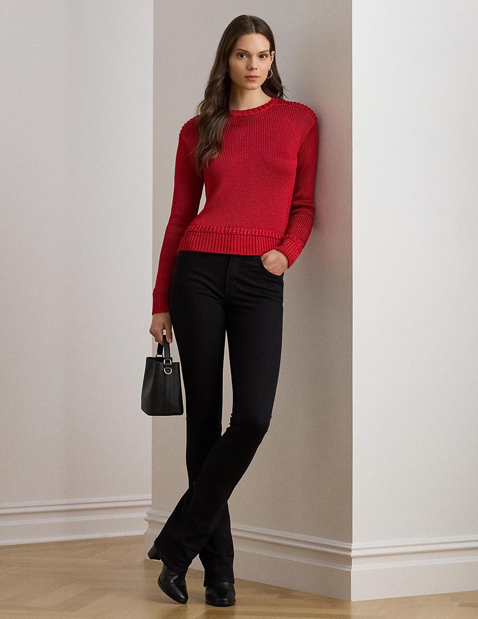 Suéter Lauren Ralph Lauren cuello redondo para mujer