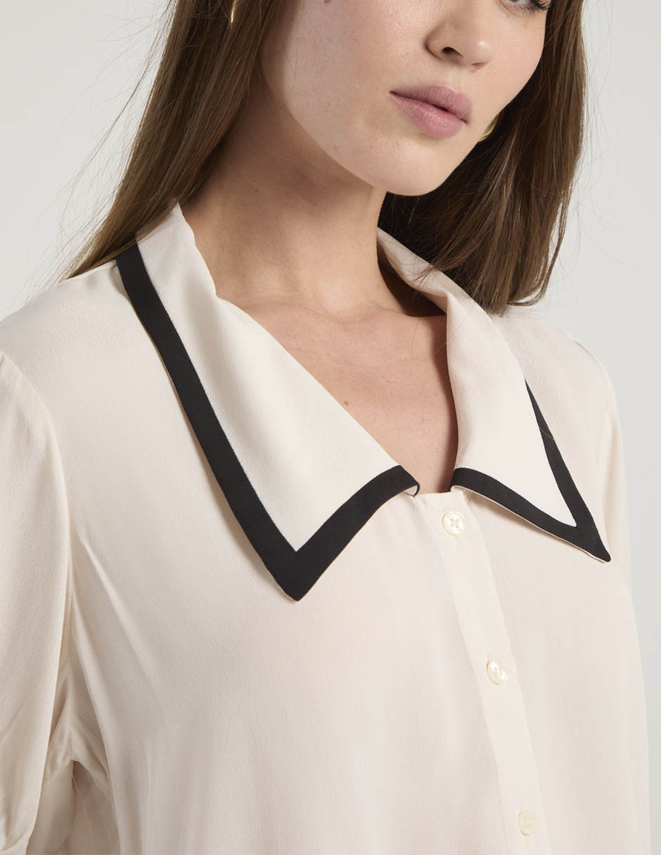 Blusa manga corta para mujer 4