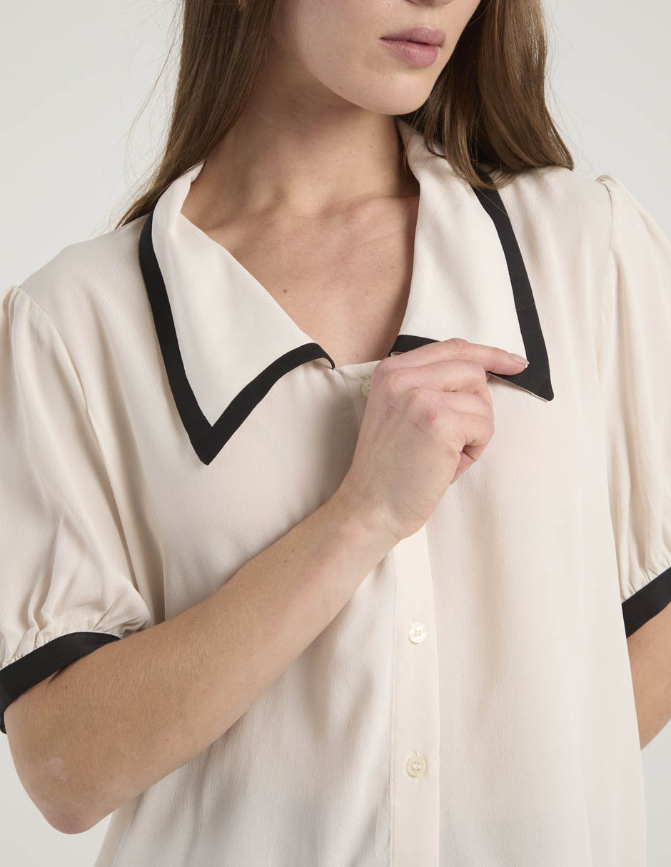 Blusa manga corta para mujer 5